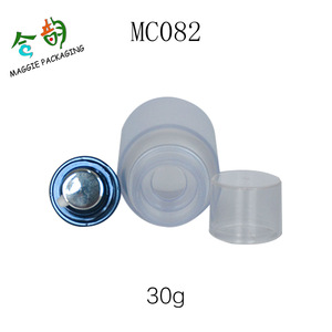 30g HOT SALE beautiful Cosmetic Packaging empty clear plastic airless Spray Pump Bottles