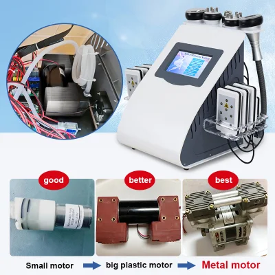 6 in 1 Cavitation Vacuum Slimming Machine Radio Frequency Skin Tightening Cavitation Weight Loss Machine