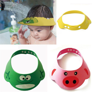 Adjustable Kids Shampoo Bathing Shower Cap Toddler Baby Hat Wash Hair Visor Caps Lovely  For Baby Care