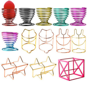 Amazon Best Sell Egg Shape Cosmetic Puff Display beauty Stand Drying Bracket Makeup Sponge Holder