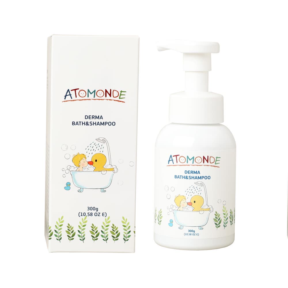 Atomonde Derma Foaming Bath N Shampoo 300ml Baby Top-to-Toe All-in-One Wash