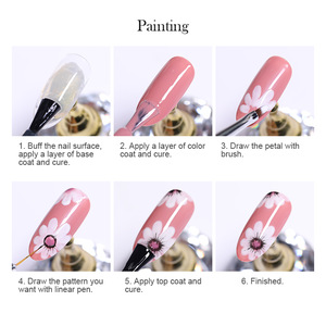 BORN PRETTY 5ml 2 in 1 3D Painting Gel Glitter Micro-carving Soak Off UV Nail Gel Polish One-shot Color Drawing Painting Gel