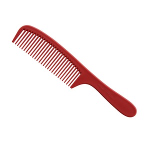 Custom LOGO red salon plastic double Tooth comb with handle  Plastic Hair Comb Wholesale
