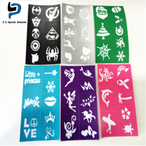 custom size single one reusable PP tattoo stencil for DIY, you choose the design