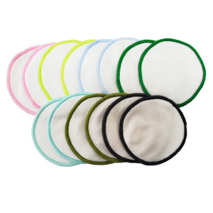 Eco Friendly Non-Toxic Face Reusable 2 Layer Make Up Remover Pads Washable Makeup Remover Pads with Organic Bamboo Cotton