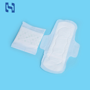 Feminine hygiene products disposable organic cotton regular winged women sanitary napkin