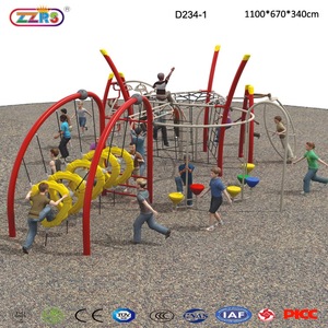 High Quality Outdoor Jungle Gym Equipment With Climbing Rope