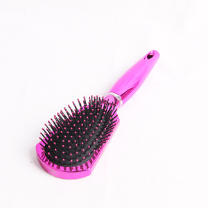Hot Plastic Hair Brush Combs And UV Electroplating Tangle Hairbrush