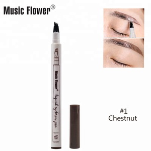 Liquid Eyebrow Pencil Waterproof with 4 Micro Fork Tip Simulate Raw Eyebrows waterproof fork tip eyebrow tattoo pen