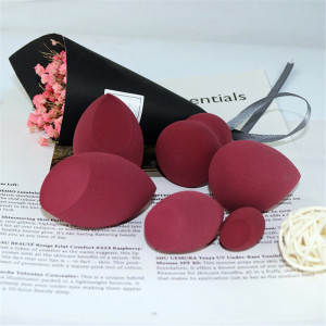 Logo Customized New Arrival Different Shape Makeup Sponge Packaging Microfiber Cosmetic Sponge