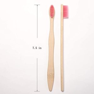 low moq wholesale 100% Natural Biodegradable Eco Friendly Wooden Customized logo Custom soft baby Bamboo Toothbrush