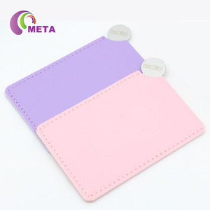 Mirror with Pocket, PU Leather Pocket Mirror with Logo