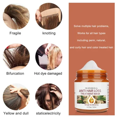 Natural Repair Restore Dry & Damaged Ginger & Ginseng Hair Treatment Mask