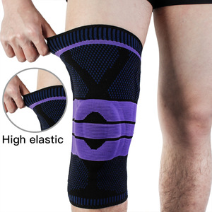 New professional 7mm silica gel anti slip elbow &amp; knee pads knee bandage  support sleeve for sports safety