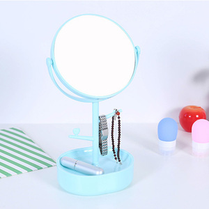 New Style Fashional multifunctional storage table  360 rotating makeup mirror