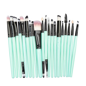 OEM branded private label green soft and beauty luxury cosmetic brushes makeup brushes tools