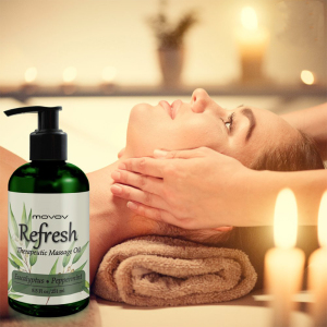 OEM/ODM Refresh Massage Oil with Eucalyptus & Peppermint Essential Oils Breast firming essential eucalyptus bulk spa oil massage