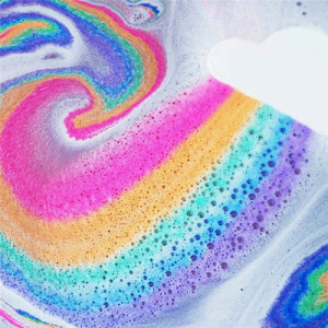 Organic Rainbow Cloud Bath Ball Essential Oil Bubble Bath Cloud Explosion Bath Salt Bombs