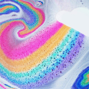 Organic Rainbow Cloud Bath Ball Essential Oil Bubble Bath Cloud Explosion Bath Salt Bombs