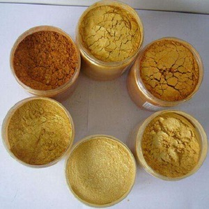 Pearlescent gold pigment/mica powder for cosmetic black pearl powder