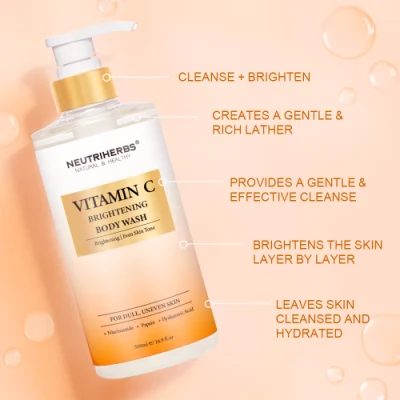 Private Label Brightening Age Embrace Moisturizing Smoother Vitamin C Body Wash
