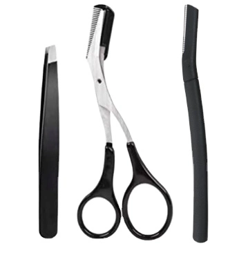 Private Label Makeup Eyebrow Scissors Eyebrow Razor Shaper Kit