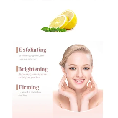 Private Label Organic 100% Natural Brightening Exfoliating Lemon Face Scrub