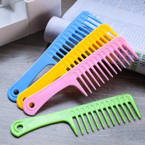 Private label Wide Tooth Comb hair comb Detangling Hair Brush,Paddle Hair Comb,Care Hand grip Comb- Brush