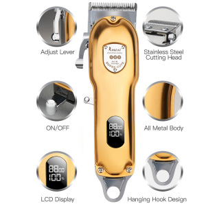 Profesional Gold Silver Hair Trimmer Men Cordless Barbers Clippers hair cut machine dropshipping JM101