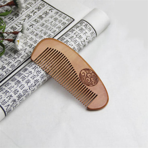 QS brand classic wholesale  handmade private label wooden beard comb custom beard comb wooden hair comb