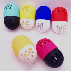 Silicone Glam Drop Beauty Sponge Travel Case - Foundation Sponge Carrying Case Holder -Silicone Makeup Sponge Holder