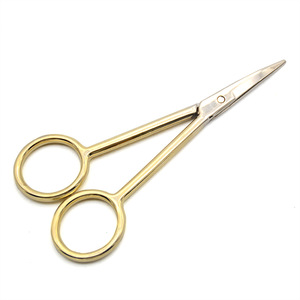 Stainless Steel  Makeup Eyebrow Scissor Slightly Curved Manicure Cuticle Cutting