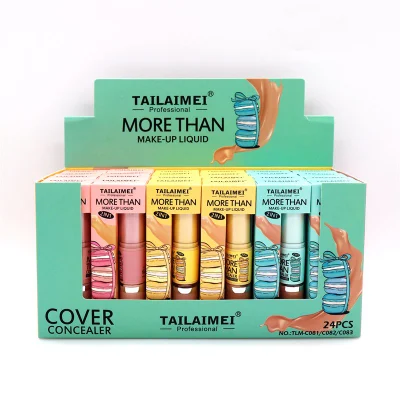 Tlm Custom More Than Concealer Stick 2 in 1 Makeup Liquid Cover Concealer Natural Brighten Skin Silk Cosmetic Contour Concealer