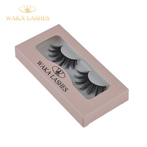 Top grade supplier custom eyelash box 10mm-18mm multi-curl perfect 3D effect silk mink false eyelash