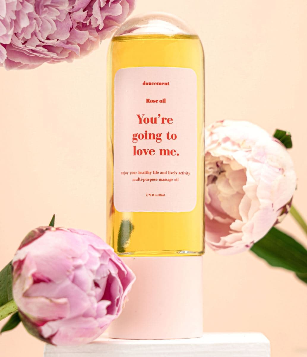 Vegan Rose Body Oil Essence Organic 96.8%