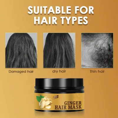 Wholesale 100% Organic Ginger Hair Repair Mask for Hair Growth