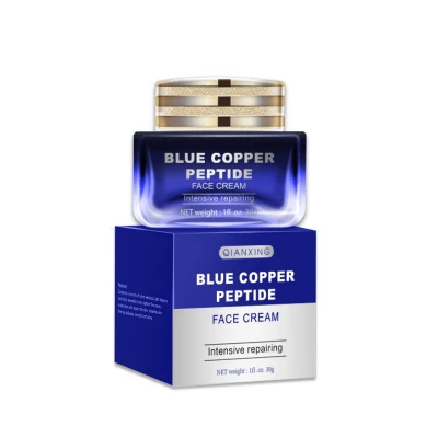 Wholesale Blue Copper Peptide Face Cream Repairing Damaged Skin Moisturizing Face Cream