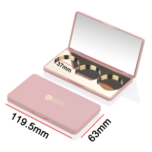 Wholesale Eyeshadow Palette Packaging Makeup Cosmetic 3 Color Custom Private Label Empty Luxury Eyeshadow Case
