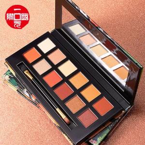 Wholesale makeup private label 12-color large eye shadow palette with beautiful color and easy to color