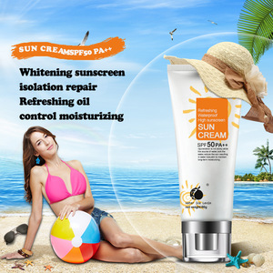 Wholesale Natural Prevent Sunburn Oil Free SPF 50 Whitening Sun Block Cream Sunscreen