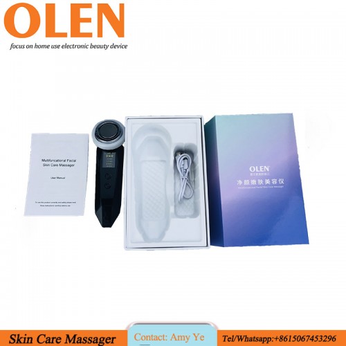 Multifunctional 4-in-1 LED Photon RF EMS Ultrasonic Vibration Ion Tightening Lifting Face Wrinkle Remover Facial Beauty Massage