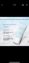 JIMEI 60ML SPF 50+ Facial Body Sunscreen Whitening Cream Sunblock Skin Protective Cream Anti-Aging Oil-Control Moisturizing Sunscreen