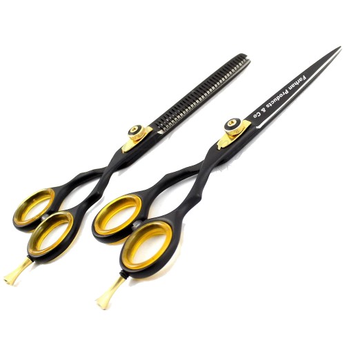 5.5 inch hair cutting scissors thinning shears kit stainless steel barber scissors set for hairdresser Haircut Hairdressing