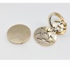 Customized Glossy Gold Color Electroplated Start Shape Pocket Makeup Mirror Multifunctional Foldable Solid Eye Shadow Box