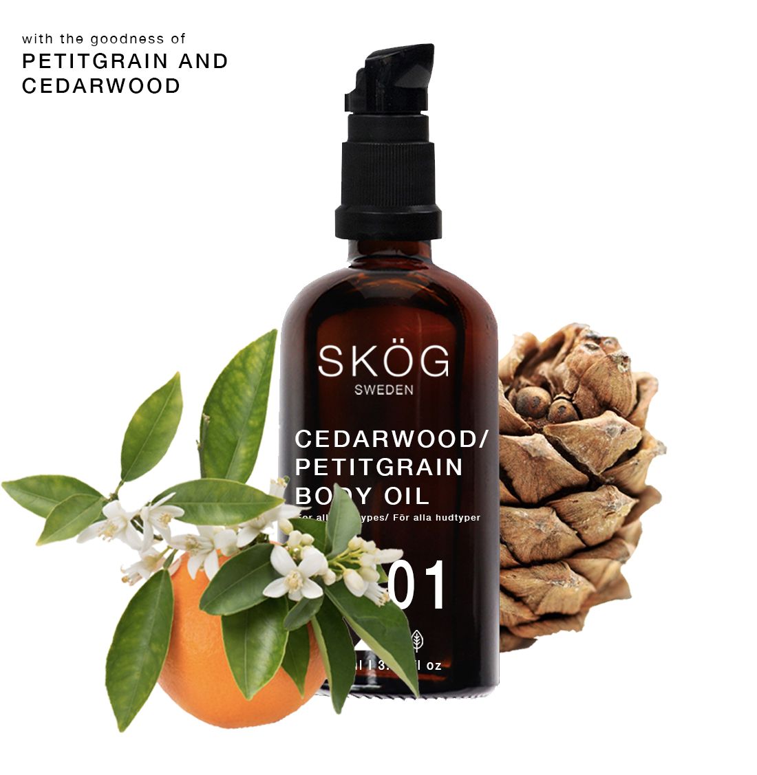 CEDARWOOD / PETITGRAIN BODY OIL