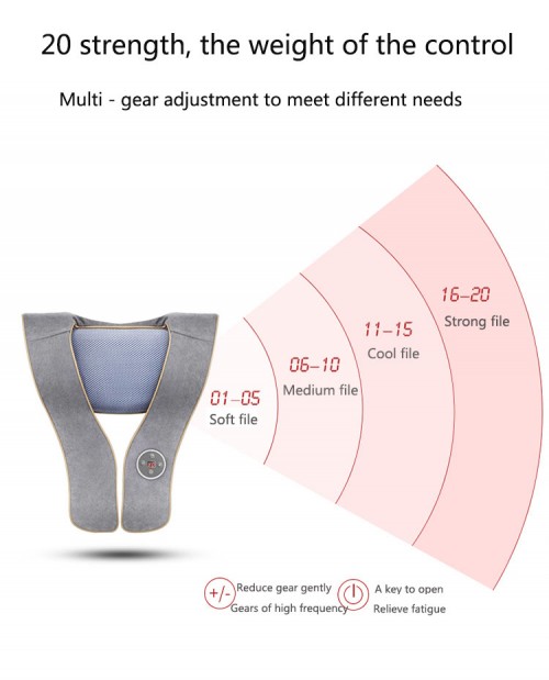 2020 top quality Hot Sale Sainbeauty Promotional Deep Massage shawl / Neck Back Shoulder Beat Massage Shawl Linen shawl