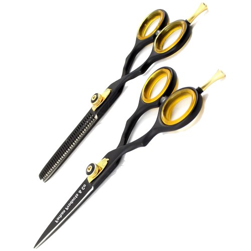 5.5 inch hair cutting scissors thinning shears kit stainless steel barber scissors set for hairdresser Haircut Hairdressing
