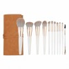 Complete Makeup Brush Set with Leather Pouch – Face & Eye Brushes for Daily and Professional Use