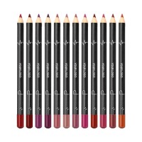 Wooden Lip Liner Pencil Private Label OEM ODM, Waterproof Smooth Texture, Custom Colors & Wooden Tube Design, FDA Compliant Ingredients
