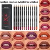 Wooden Lip Liner Pencil Private Label OEM ODM, Waterproof Smooth Texture, Custom Colors & Wooden Tube Design, FDA Compliant Ingredients